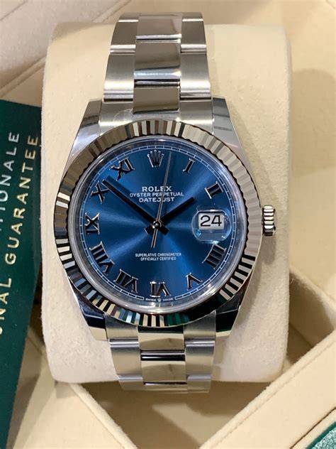 datejust blu rolex|rolex datejust blue dial 41mm.